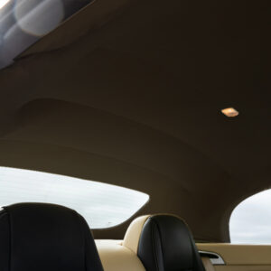 Bentley Continental GTC, GT Speed Cabrio headliner, produced in Ultrasuede® and comes OEM listings and retainers reused