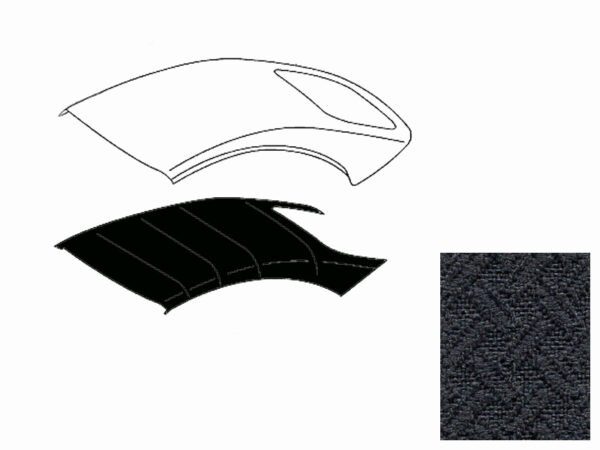 Mercedes CLK 320/350/550/ (BS209) headliner, produced in Brocade and comes with factory style retainers