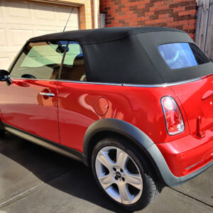 Mini Roadster R52 soft top, produced in Haartz Twillfast RPC and comes with glass window & demister
