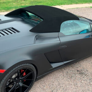 Lamborghini Gallardo Spyder soft top, produced in Haartz German A5 Sonnenland® and comes with PVC Retainers