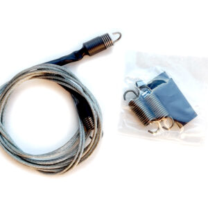 Volkswagen Rabbit, Cabriolet, Golf I pair of side tension cables, produced in stainless steel wire and come with factory style fixings