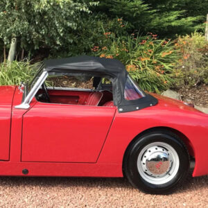 Austin Healey Sprite MK I - Bug Eye soft top, produced in Haartz Colonial Vinyl and comes with 3 plastic heat sealed windows