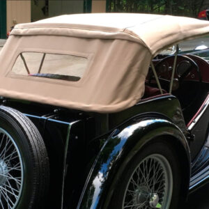MG TC soft top, produced in Haartz Colonial Vinyl and comes with dual clear plastic window