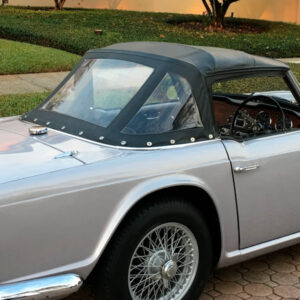 Triumph TR4 soft top, produced in Haartz Colonial Vinyl and comes with plastic window