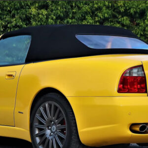 Maserati Coupé Spyder soft top, produced in Haartz Twillfast RPC and comes with plastic window and zipper