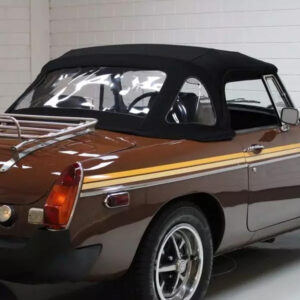 MG MG-B soft top, produced in Haartz Stayfast Canvas and comes with zipper and 3 plastic heat sealed windows