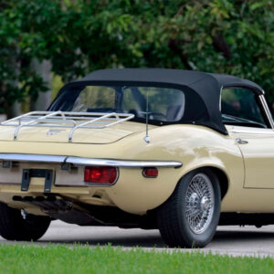 Jaguar XKE V12 E-Type ROADSTER soft top, produced in Haartz Colonial Vinyl and comes with plastic window