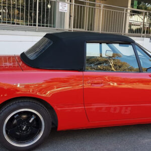 Ford Capri soft top, produced in Haartz Stayfast Canvas and comes with plastic window