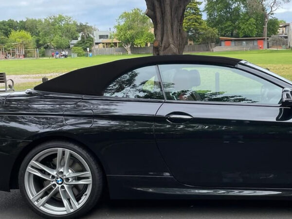 BMW 6 Series, F12 soft top, produced in Haartz Twillfast RPC and comes with heated hard glass window and rain guard edge - Image 2