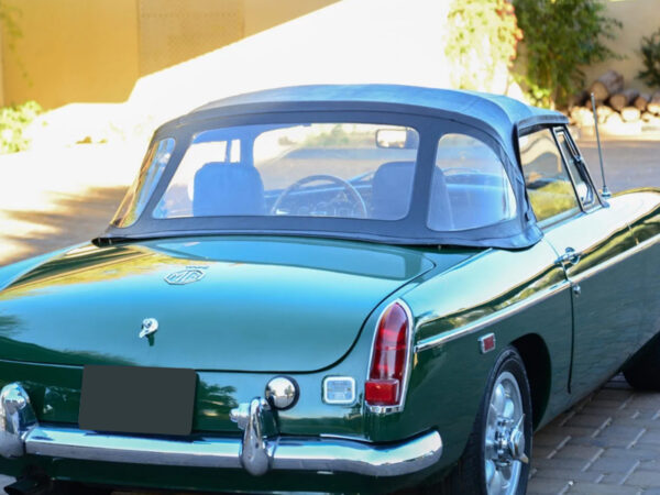 MG MG-B & MG-C soft top, produced in Haartz Colonial Vinyl and comes with 3 plastic heat sealed windows - Image 2